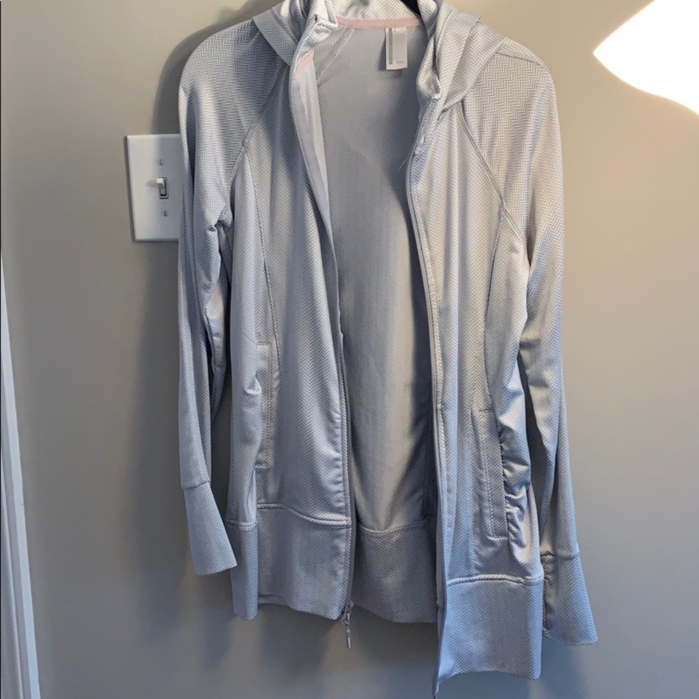 Grey Workout Zip Up